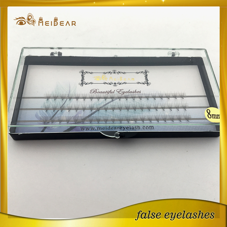 Factory supply own brand 2D 6D  pre-fanned volume eye lashes extension